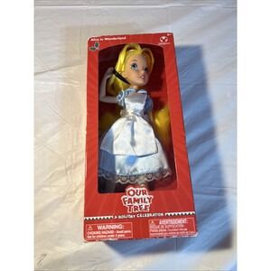 Alice in Wonderland Our Family Tree A Holiday Celebration Doll Disney Store Box